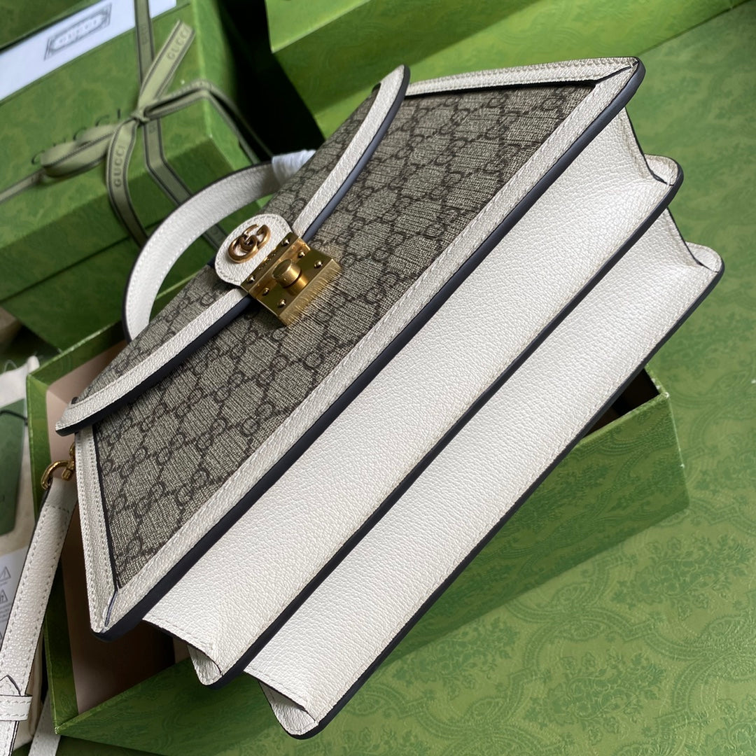 Gucci Ophidia Leather Canvas Shoulder Bag Style 4