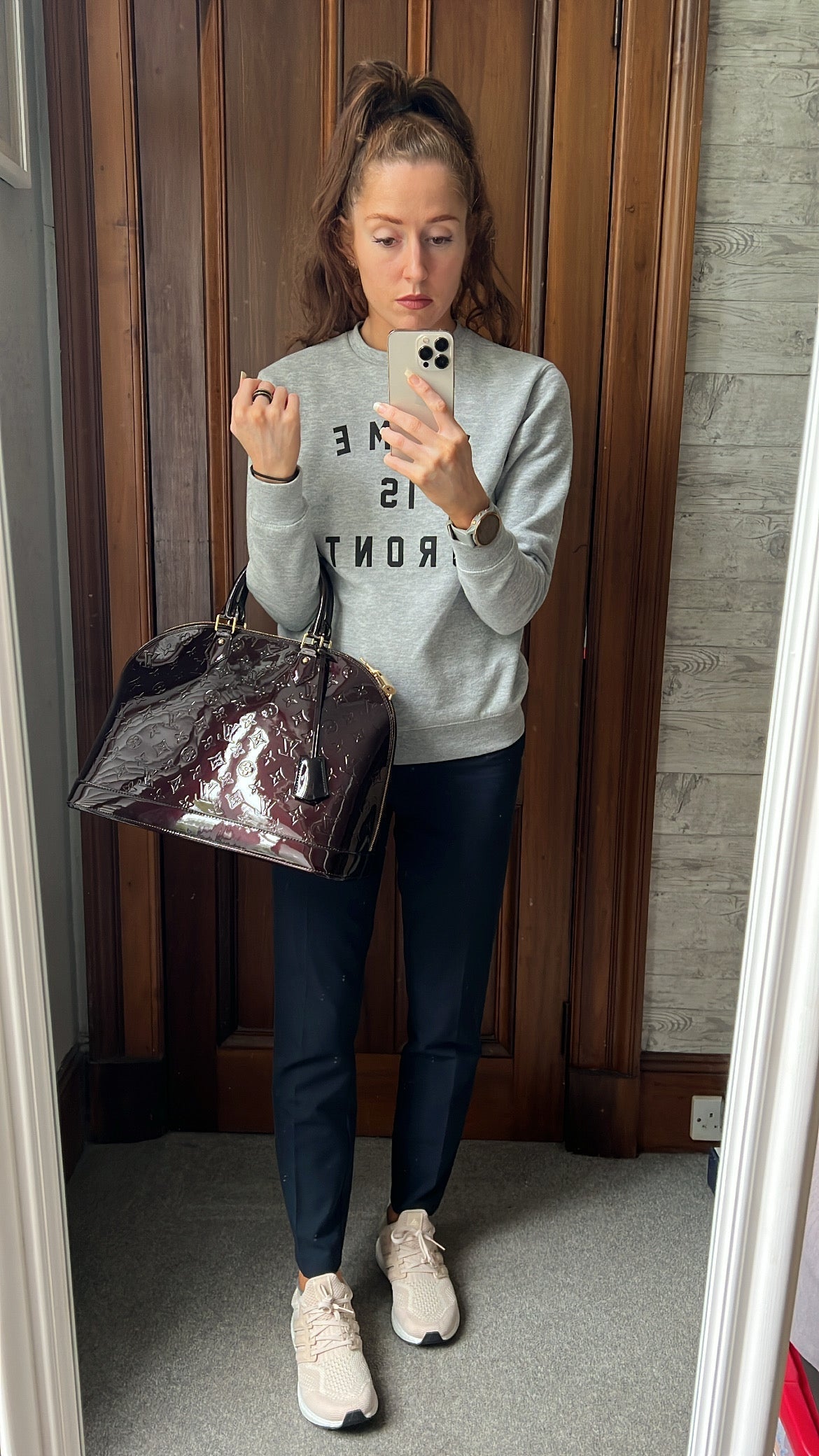 Louis Vuitton Alma Amarante Monogram Vernis