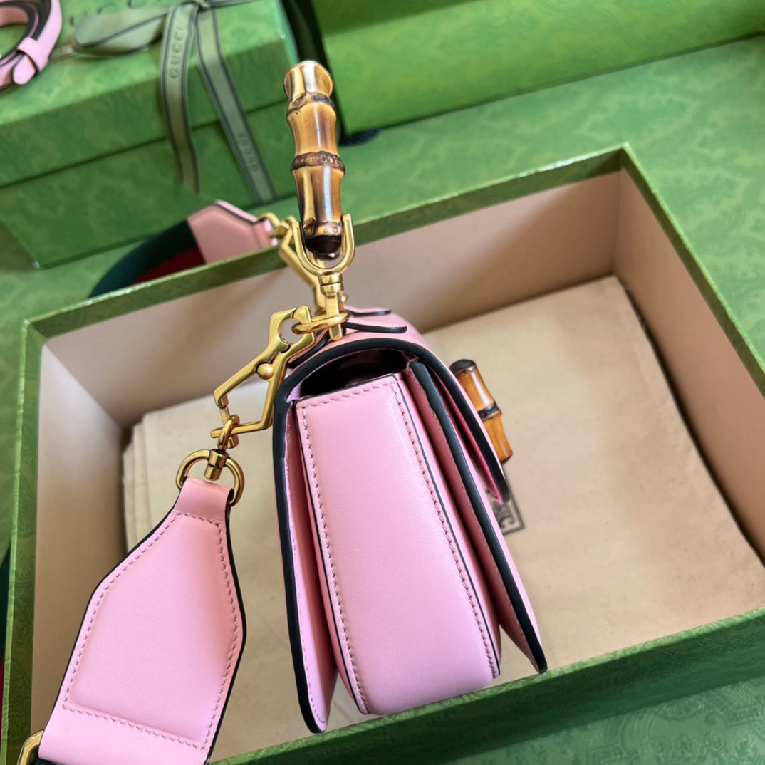 Gucci Bamboo Leather Shoulder Bag Style 6