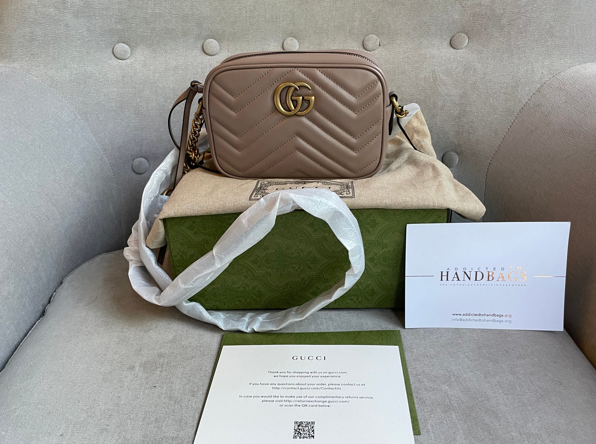 Gucci Lou Chain Leather Shoulder Bag
