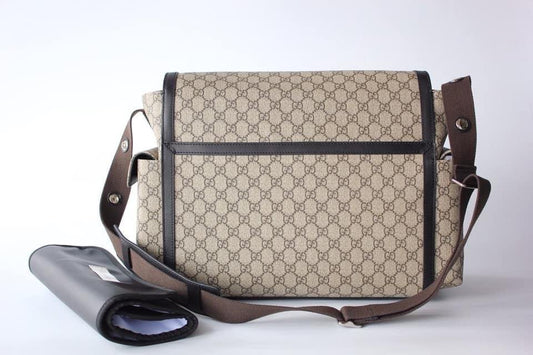 Gucci Leather Canvas Shoulder Bag