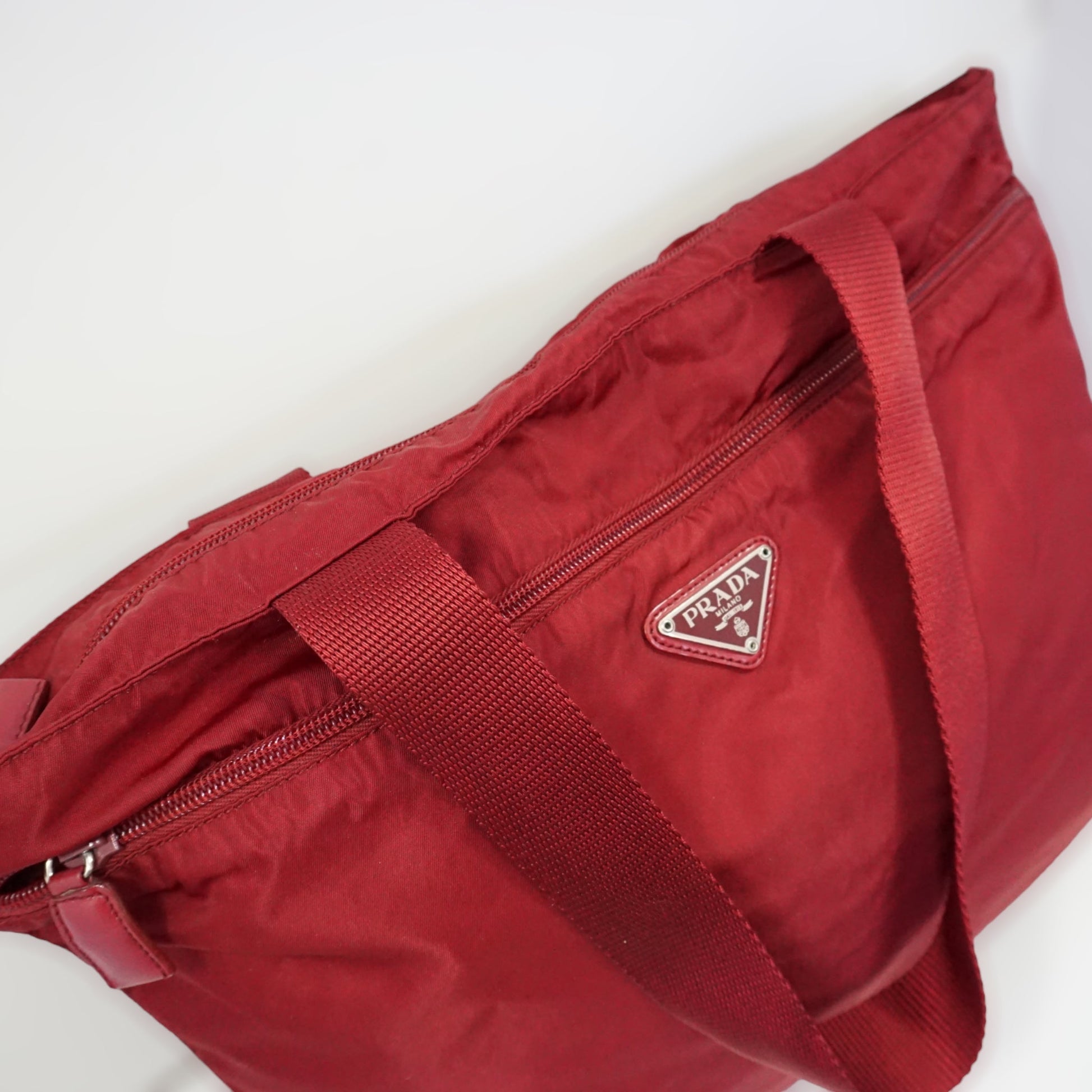 Prada rød ToteBag Luxury Handbag