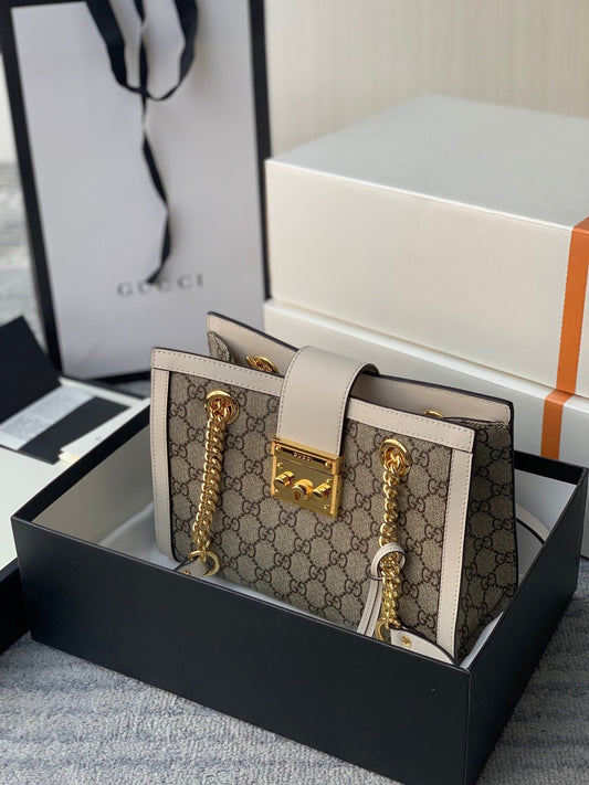 Gucci Padlock Leather Chain Shoulder Bag Style 19