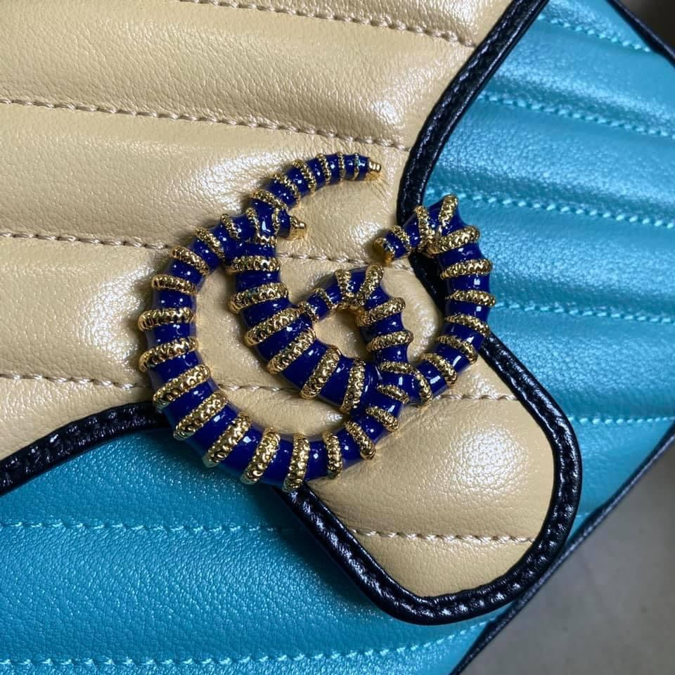 Gucci GG Marmont Quilted Chain Shoulder Bag Style 1