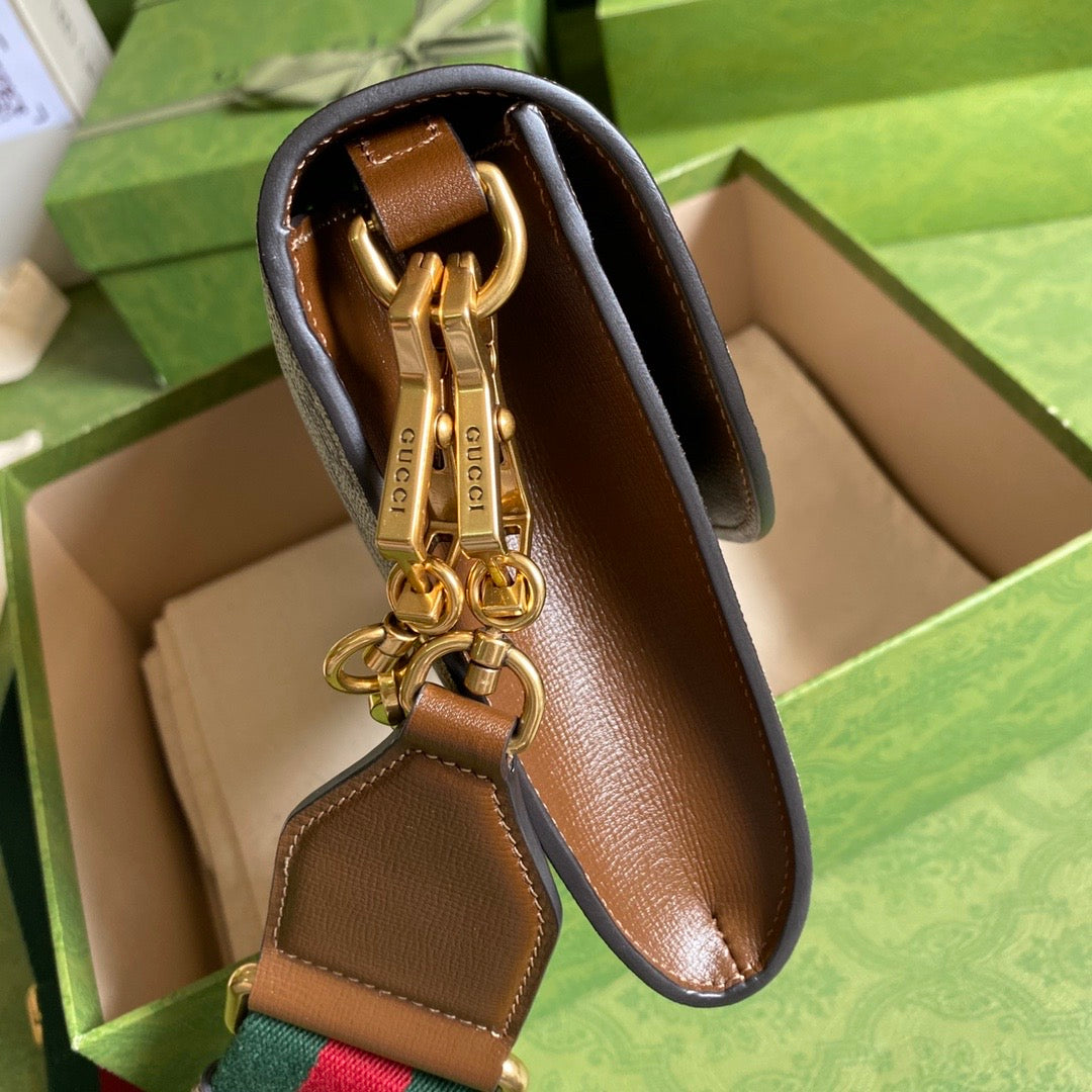 Gucci Monogram Chain Leather Crossbody
