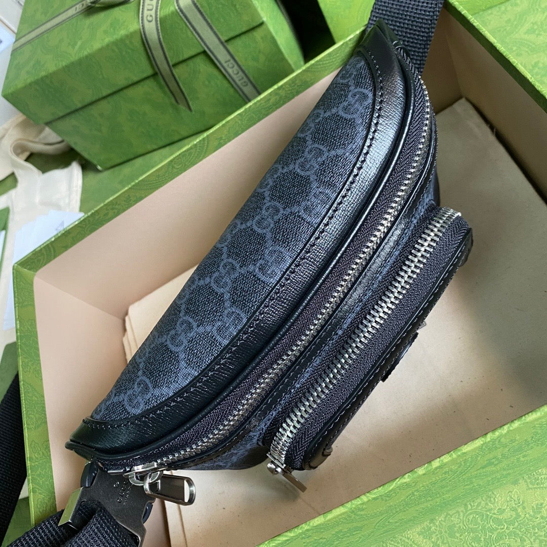 Gucci Interlocking G Leather Canvas Handbag Style 1