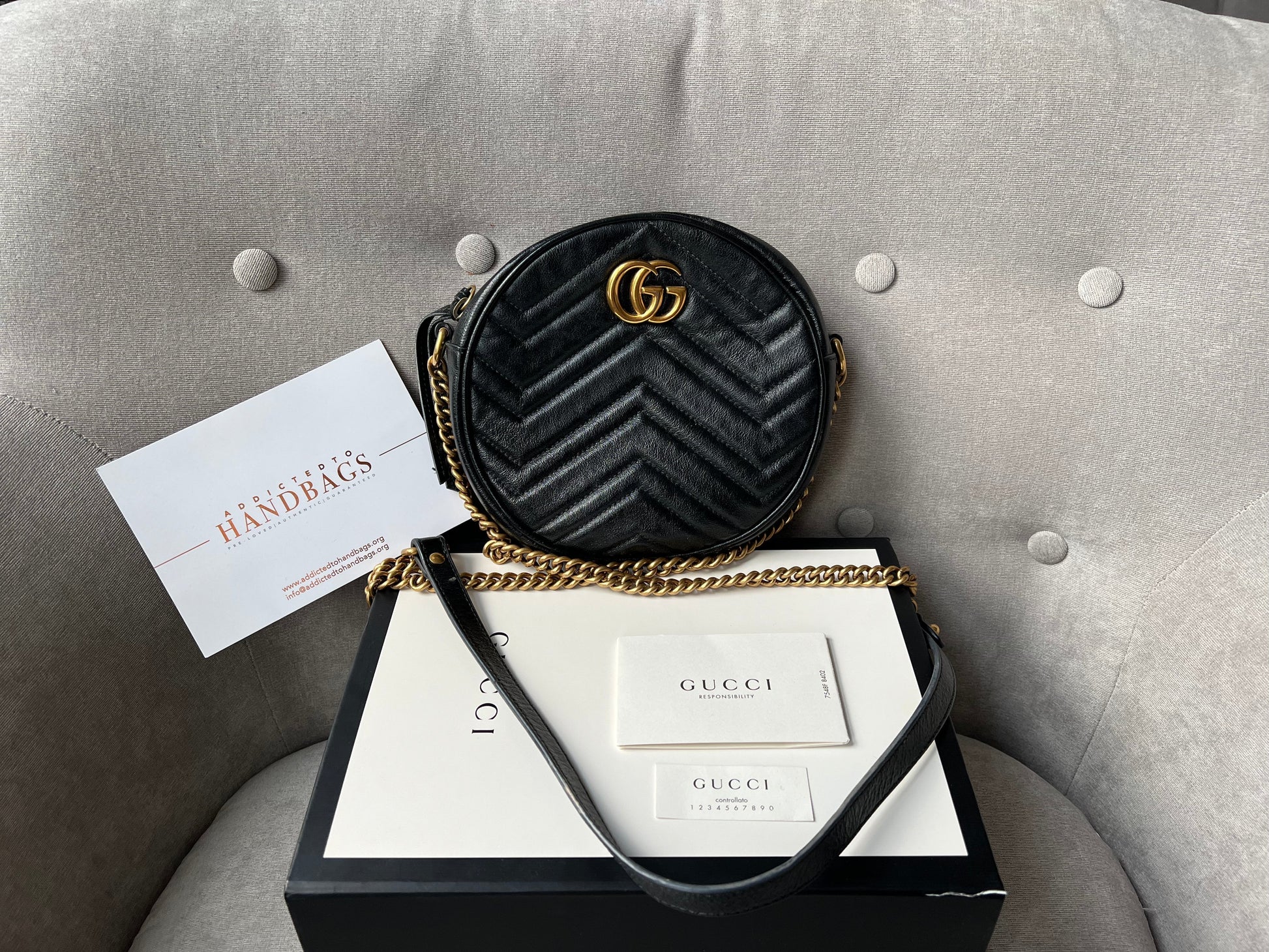 Gucci Quilted Chain Shoulder Bag