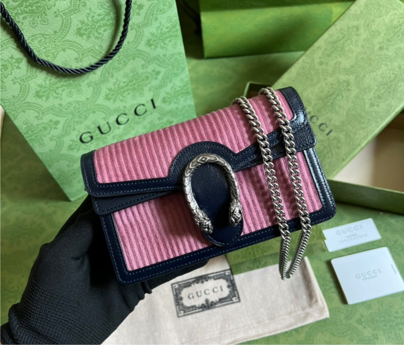 Gucci Black Suede Handbag