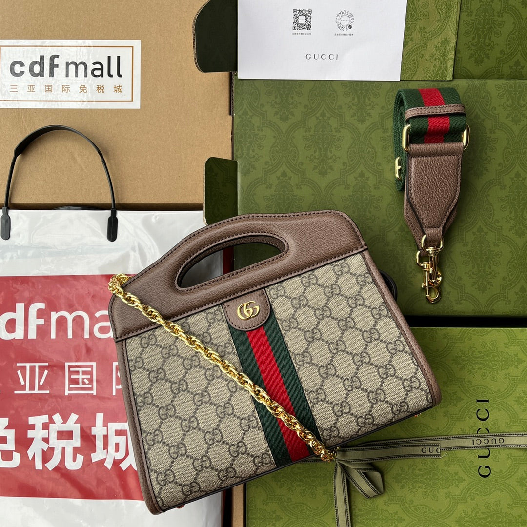 Gucci Ophidia Canvas Chain Tote Style 3