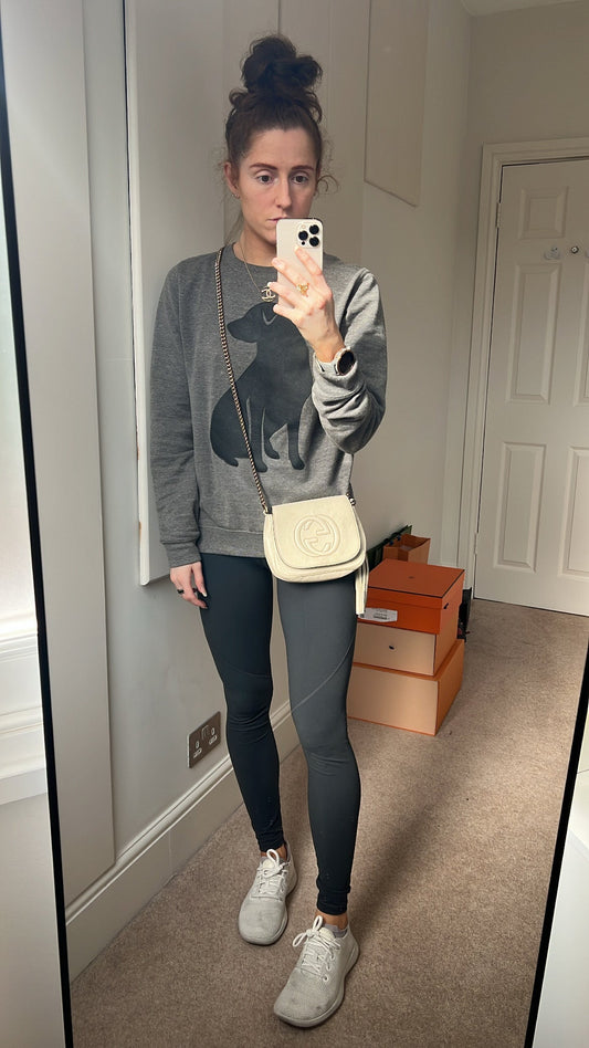 Gucci Soho White Leather Chain Crossbody
