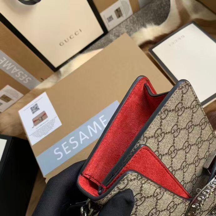 Gucci Monogram Chain Canvas Crossbody