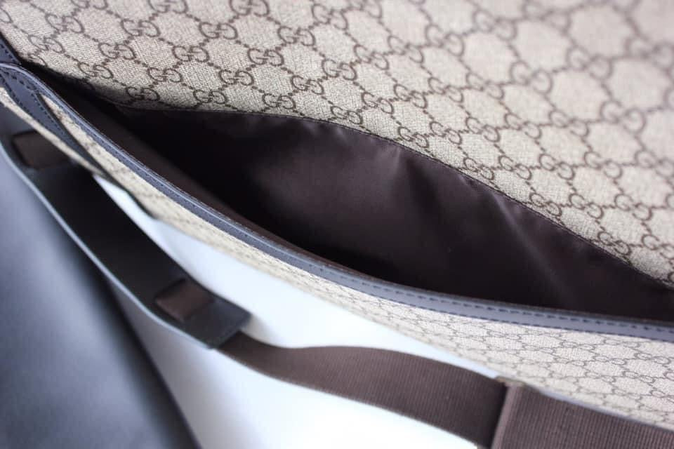 Gucci GG Supreme Leather Canvas Shoulder Bag Style 2
