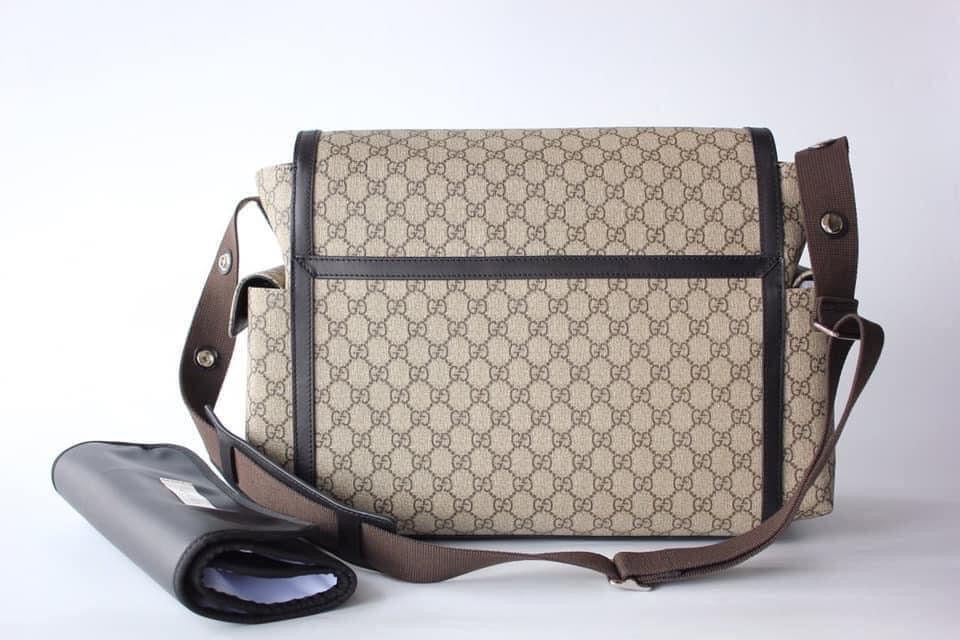 Gucci GG Supreme Leather Canvas Shoulder Bag Style 2