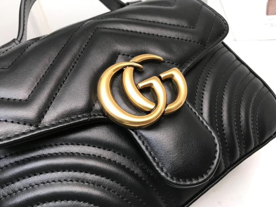 Gucci Leather Chain Shoulder Bag Style 6