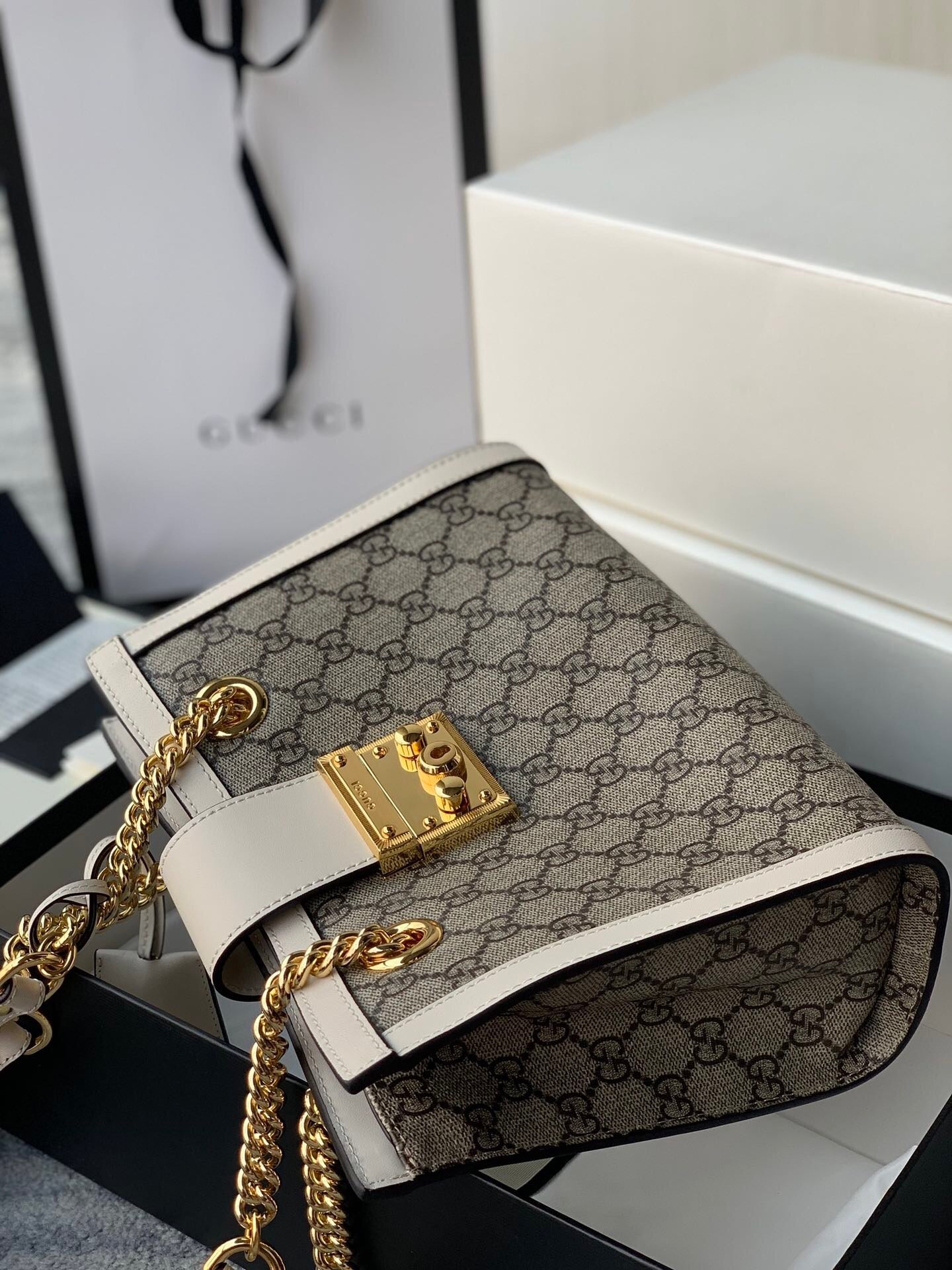 Gucci Padlock Leather Chain Shoulder Bag Style 8