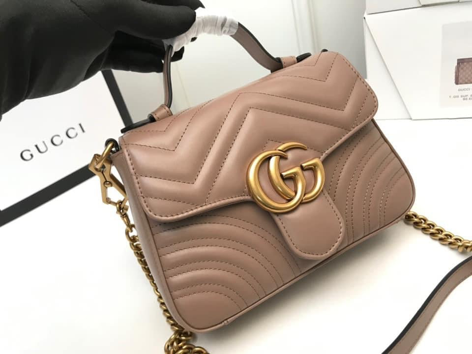 Gucci Leather Chain Shoulder Bag Style 7