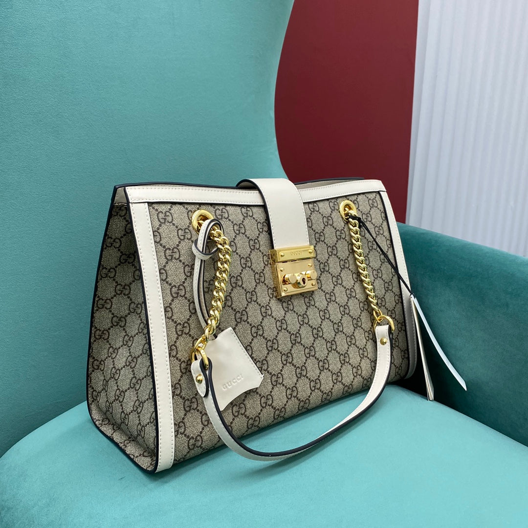 Gucci Leather Chain Tote Style 2
