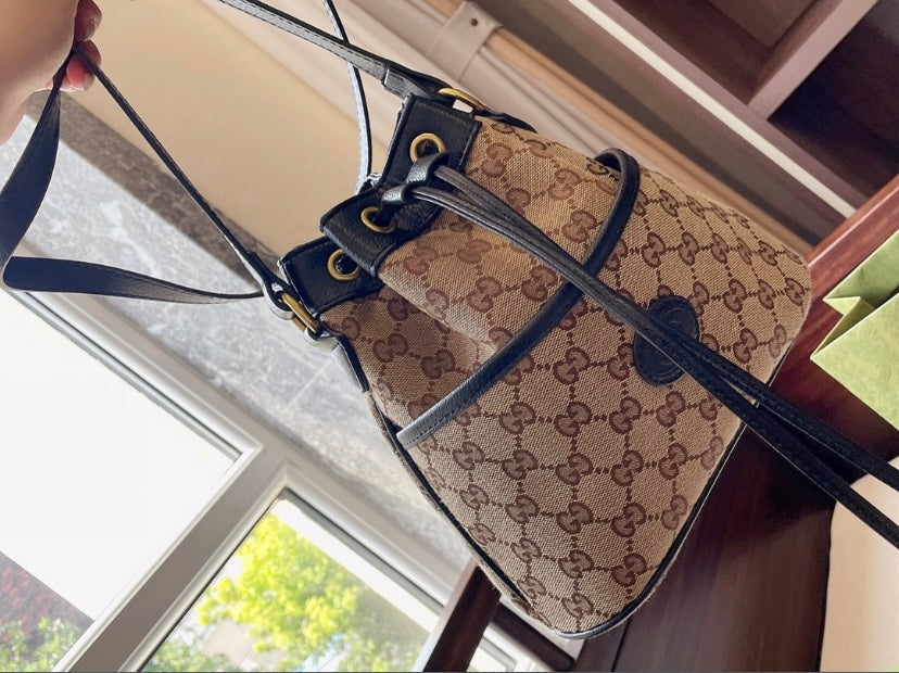 Gucci Canvas Monogram Tote Style 187