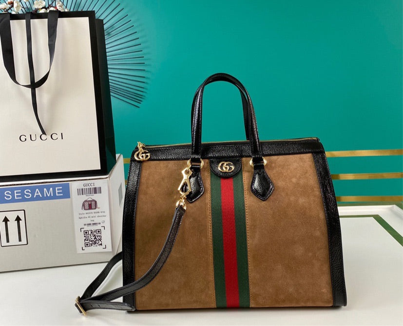 Gucci Suede Shoulder Bag