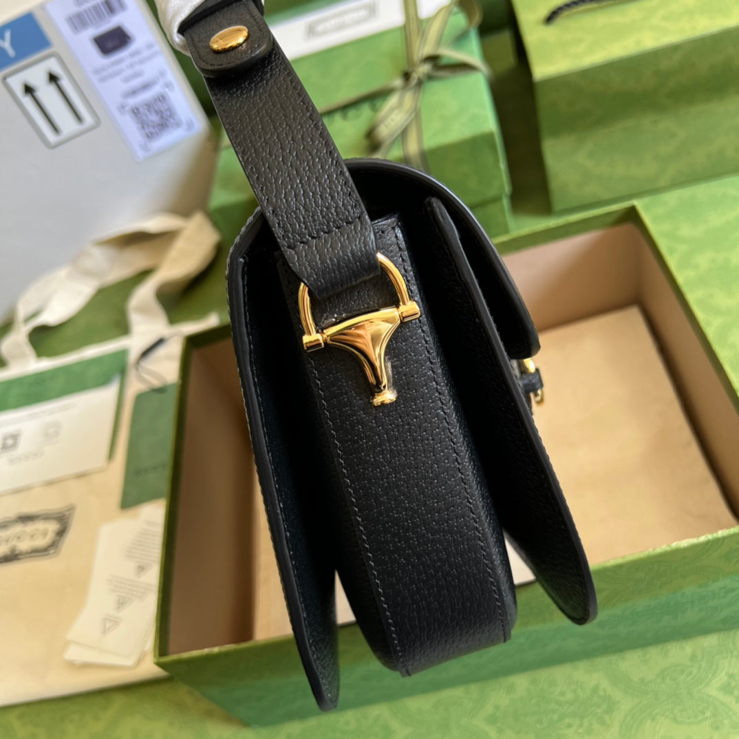 Gucci Leather Metallic Shoulder Bag Style 2