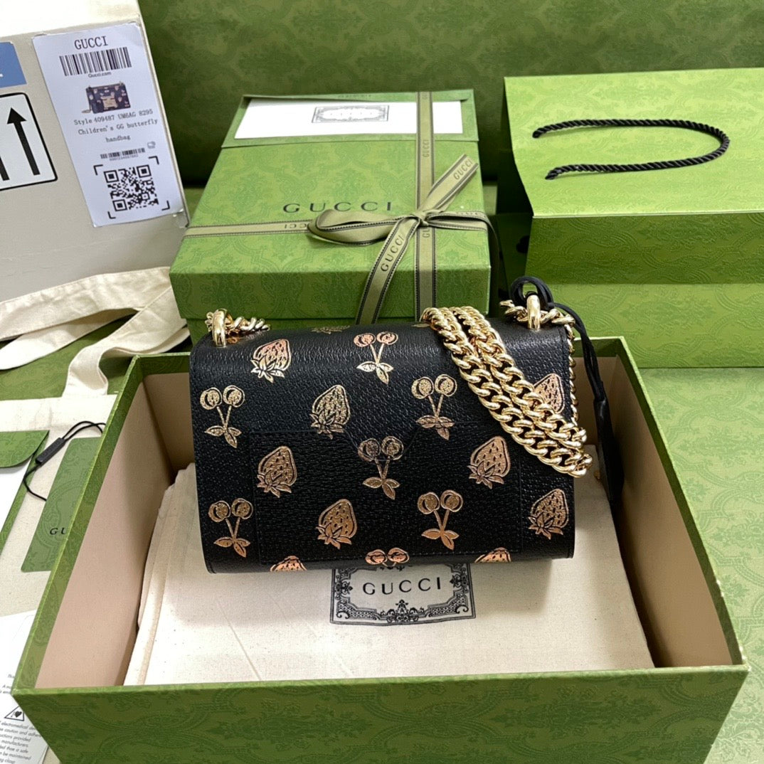 Gucci Padlock Leather Chain Shoulder Bag Style 14