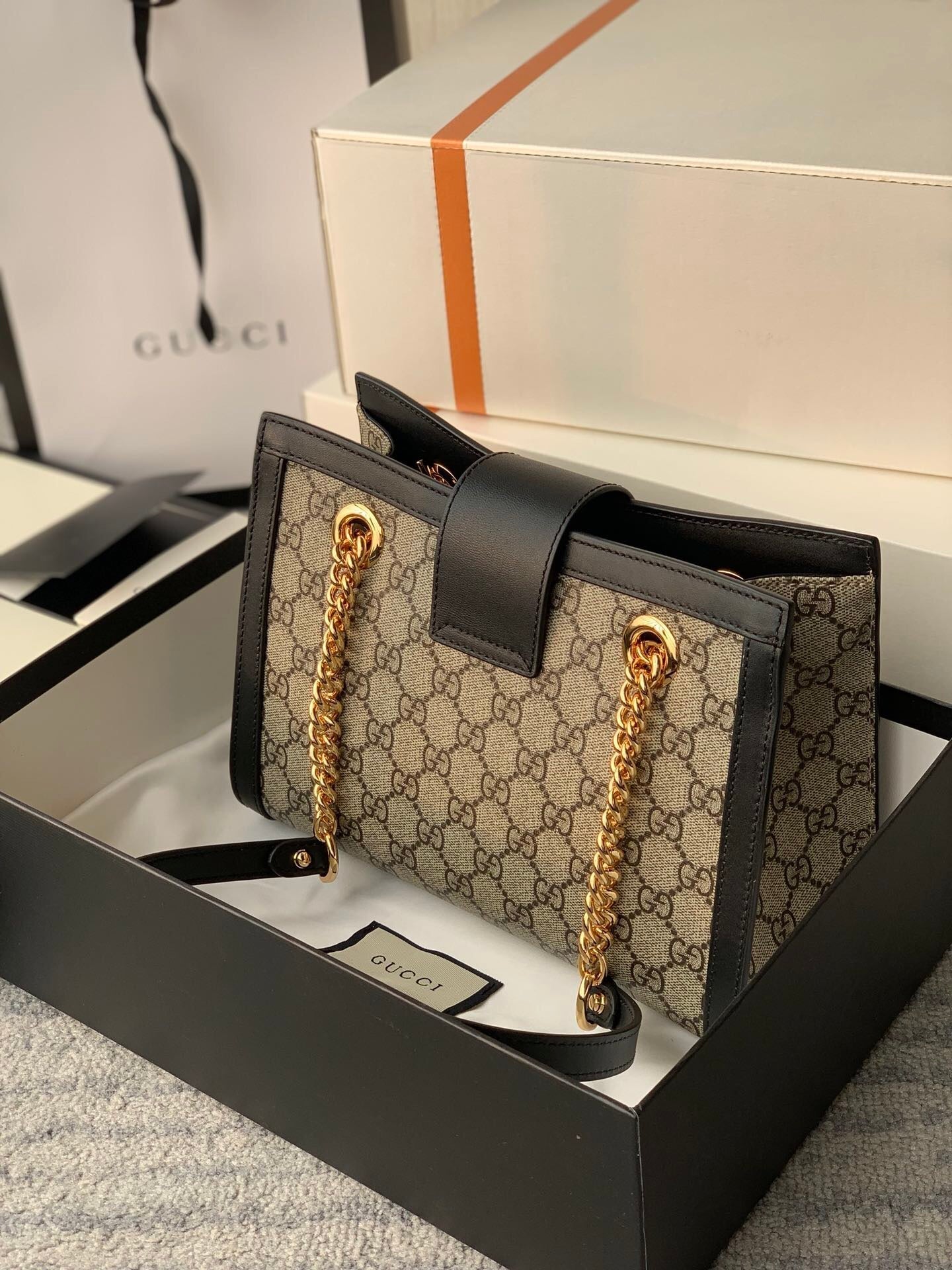 Gucci Padlock Leather Chain Shoulder Bag Style 7