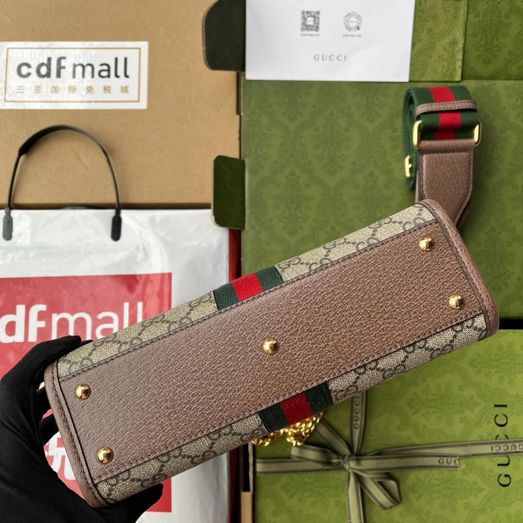 Gucci Ophidia Canvas Chain Tote Style 3