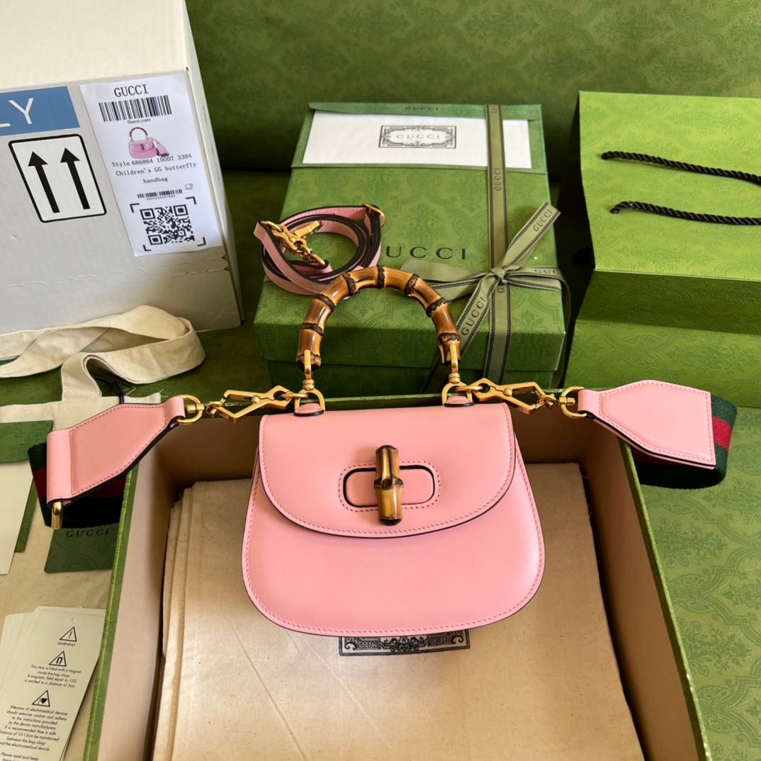 Gucci Bamboo Leather Shoulder Bag Style 6