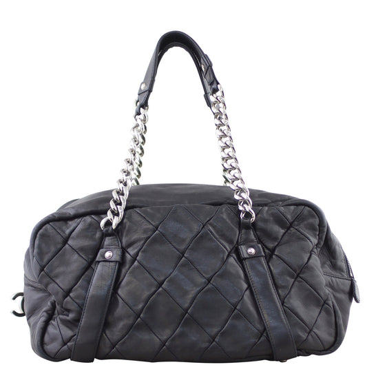 Chanel Diagonal Zip Bowler Bag