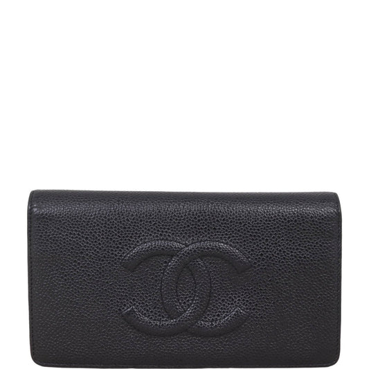 Chanel Timeless Bifold Wallet | Black Caviar