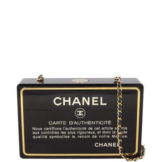 Chanel  Card Minaudiere Chain Bag Plexiglass
