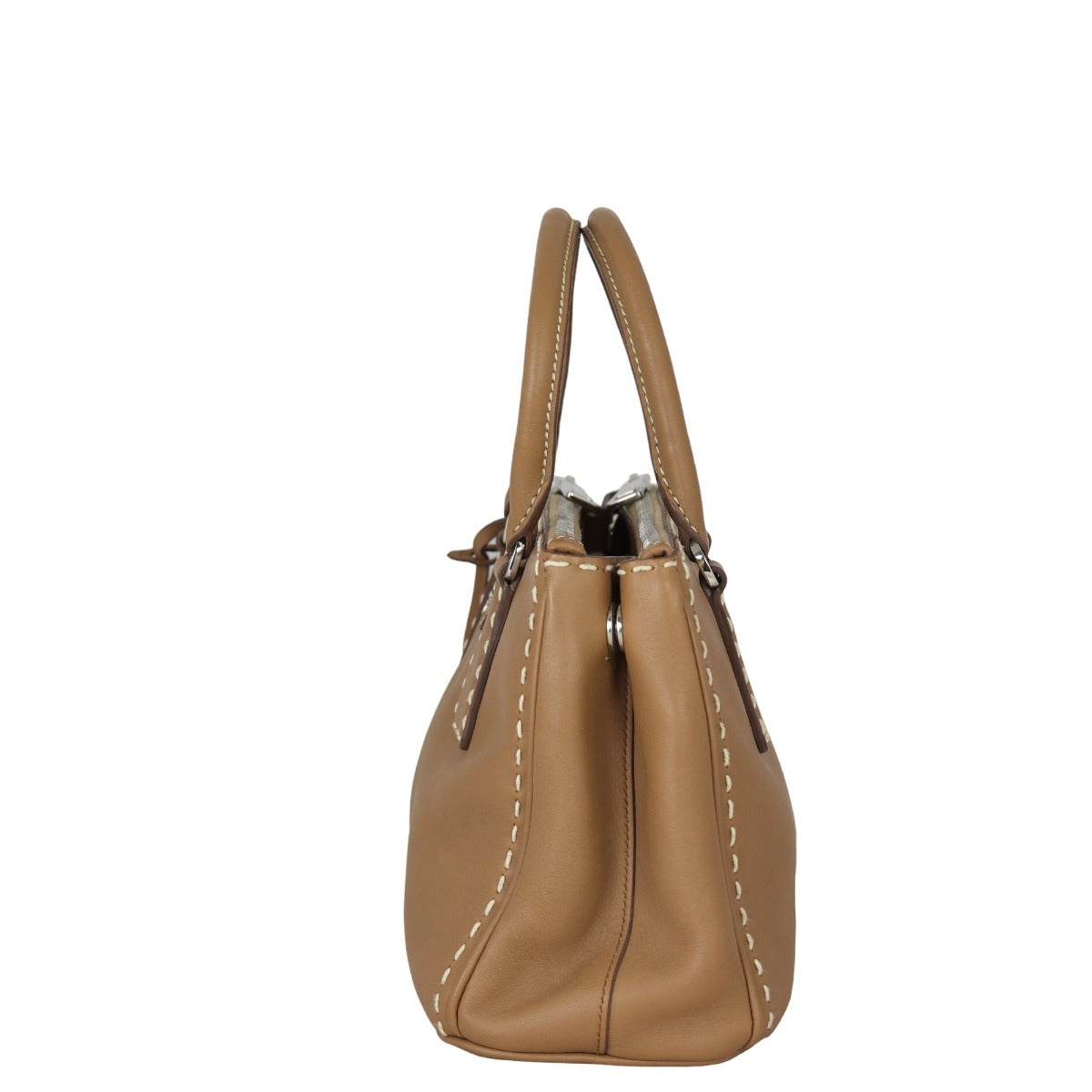 Prada City Calf Galleria Double Zip Tote Mini