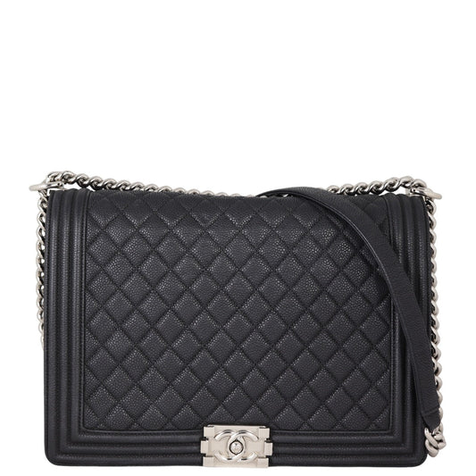 Chanel Boy Large | Silver Hardware