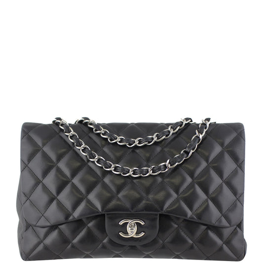 Chanel Classic Single Flap Jumbo | Black Lambskin 13 Series
