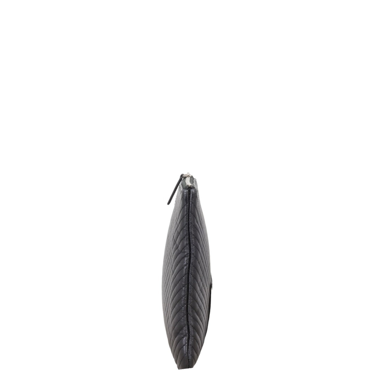 Chanel Classic O-Case Pouch Medium Chevron | Black