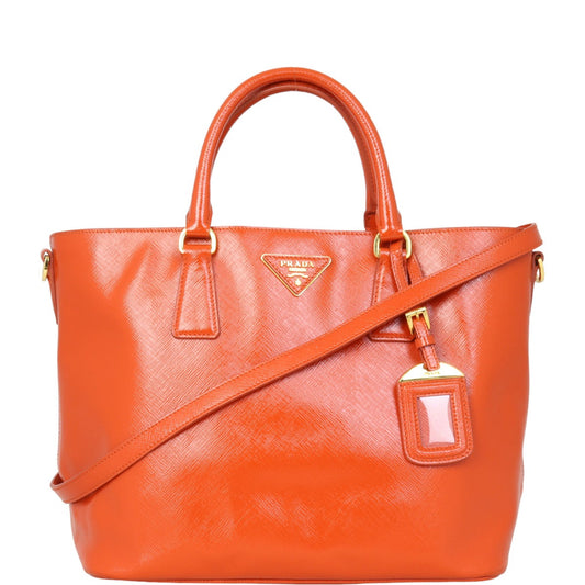 Prada Saffiano Vernice Lux Tote Large