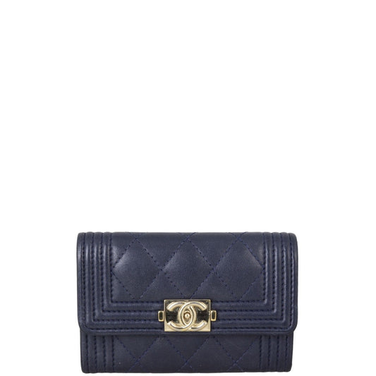 Chanel Boy Flap Card Holder