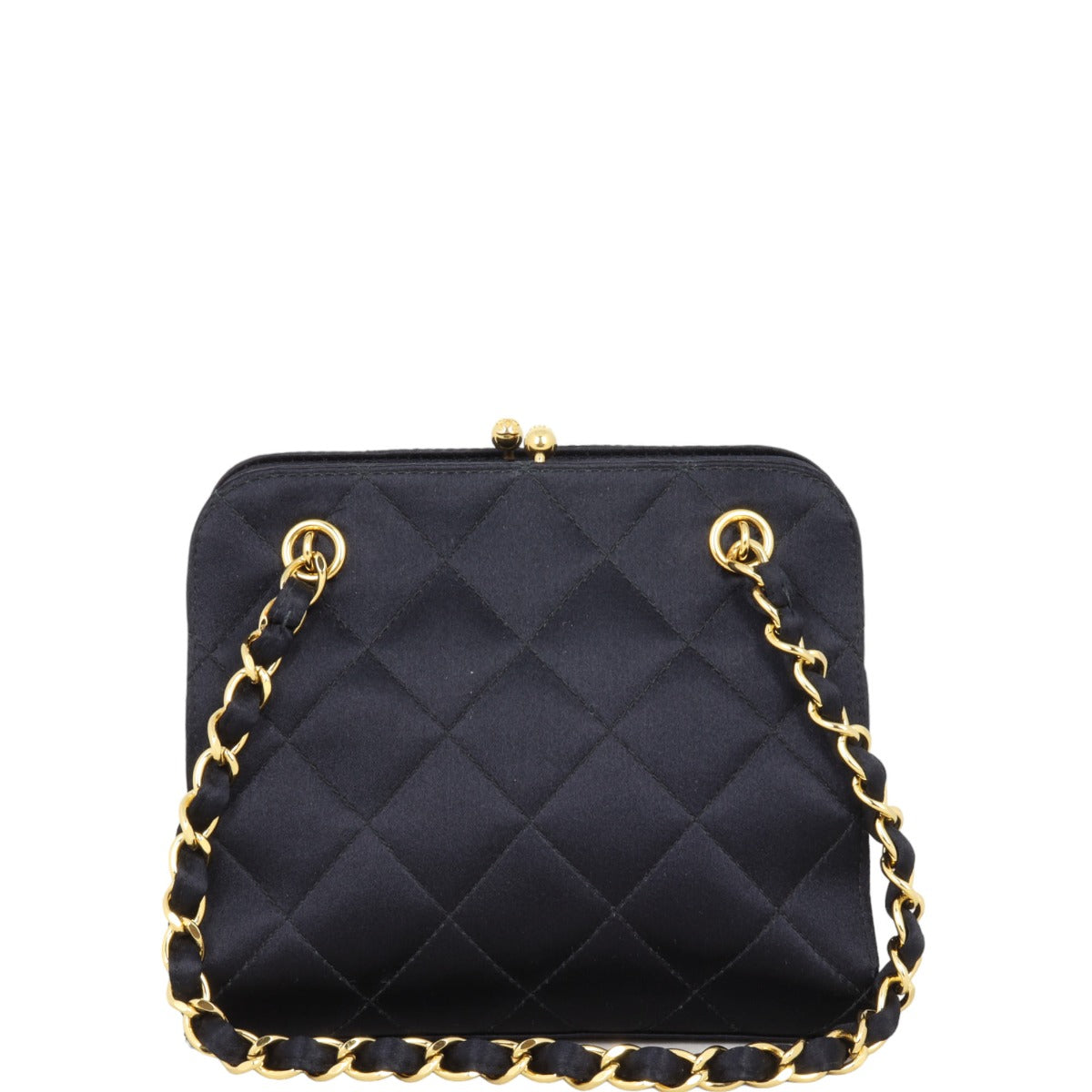 Chanel Kisslock Satin Mini Bag