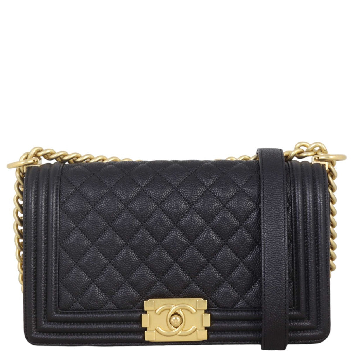 Chanel Boy Old Medium | Black