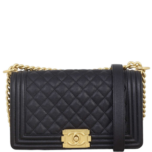 Chanel Boy Old Medium | Black