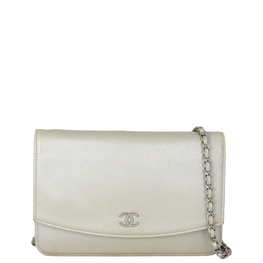 Chanel Sevruga Wallet on Chain