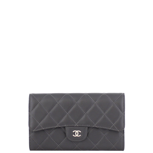 Chanel Classic Flap Wallet | Dark Grey