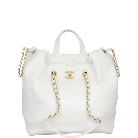 Chanel Shopping Tote Large Croc-Embossed
