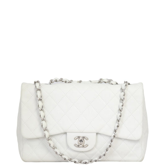 Chanel Classic Single Flap Jumbo | White