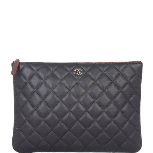 Chanel Classic O-Case Pouch Medium | Gold Hardware