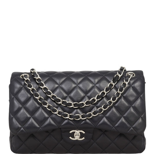 Chanel Classic Double Flap Jumbo | Black Lambskin
