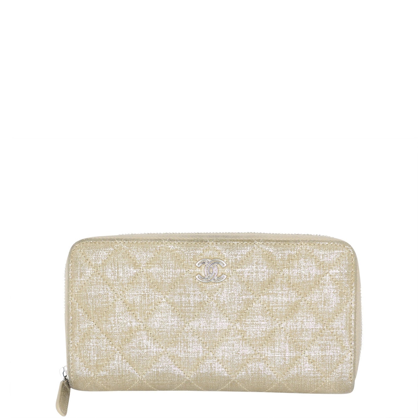Chanel Iridescent Goatskin Zippy Wallet