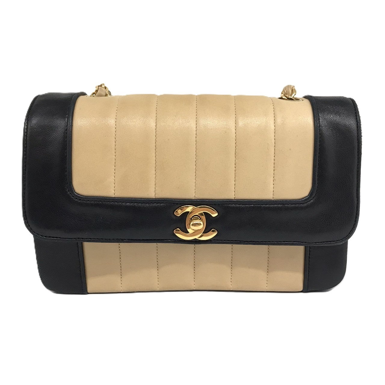 Chanel Lambskin Mademoiselle Matelasse Shoulder Bag