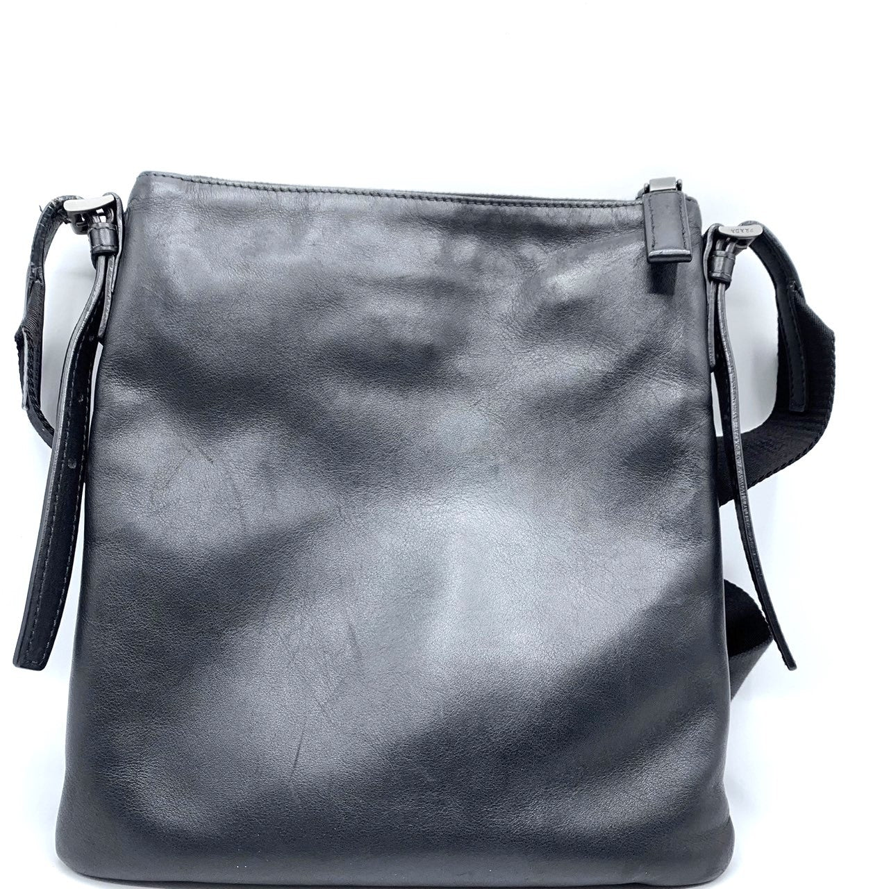 Prada Leather Shoulder Bag Black