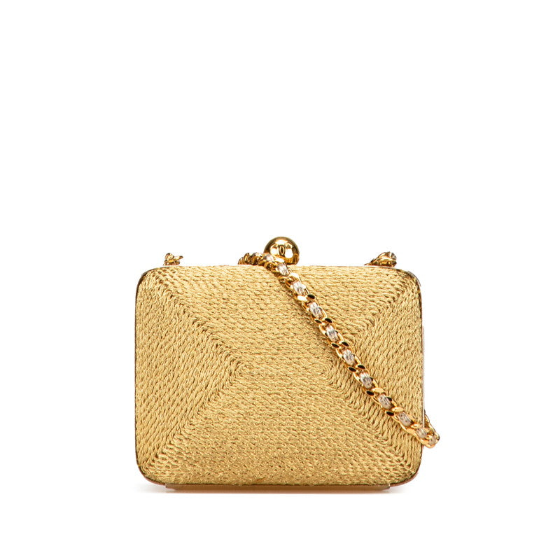 Chanel Coco Glitter Canvas Shoulder Bag